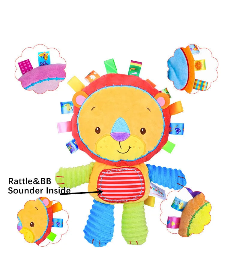 BEBEKLER İÇİN YUMUŞAK EĞİTİCİ PELUŞ ASLAN VE FİGÜR OYUNCAK